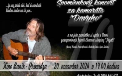 Spomienkový koncert na kamaráta Davyho.